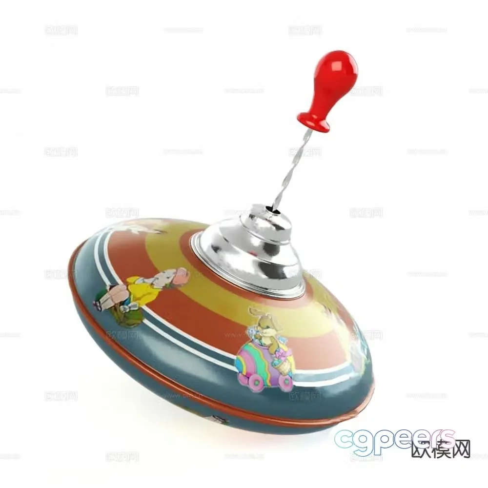 Children’s toys spinning top 3d model