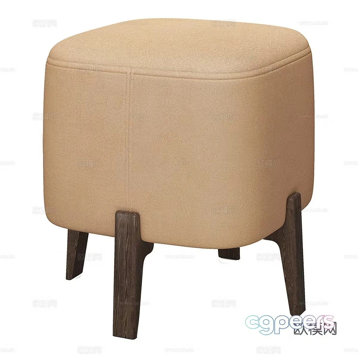 Nordic simple low stool low stool simple low stool decorative low stool 3D model
