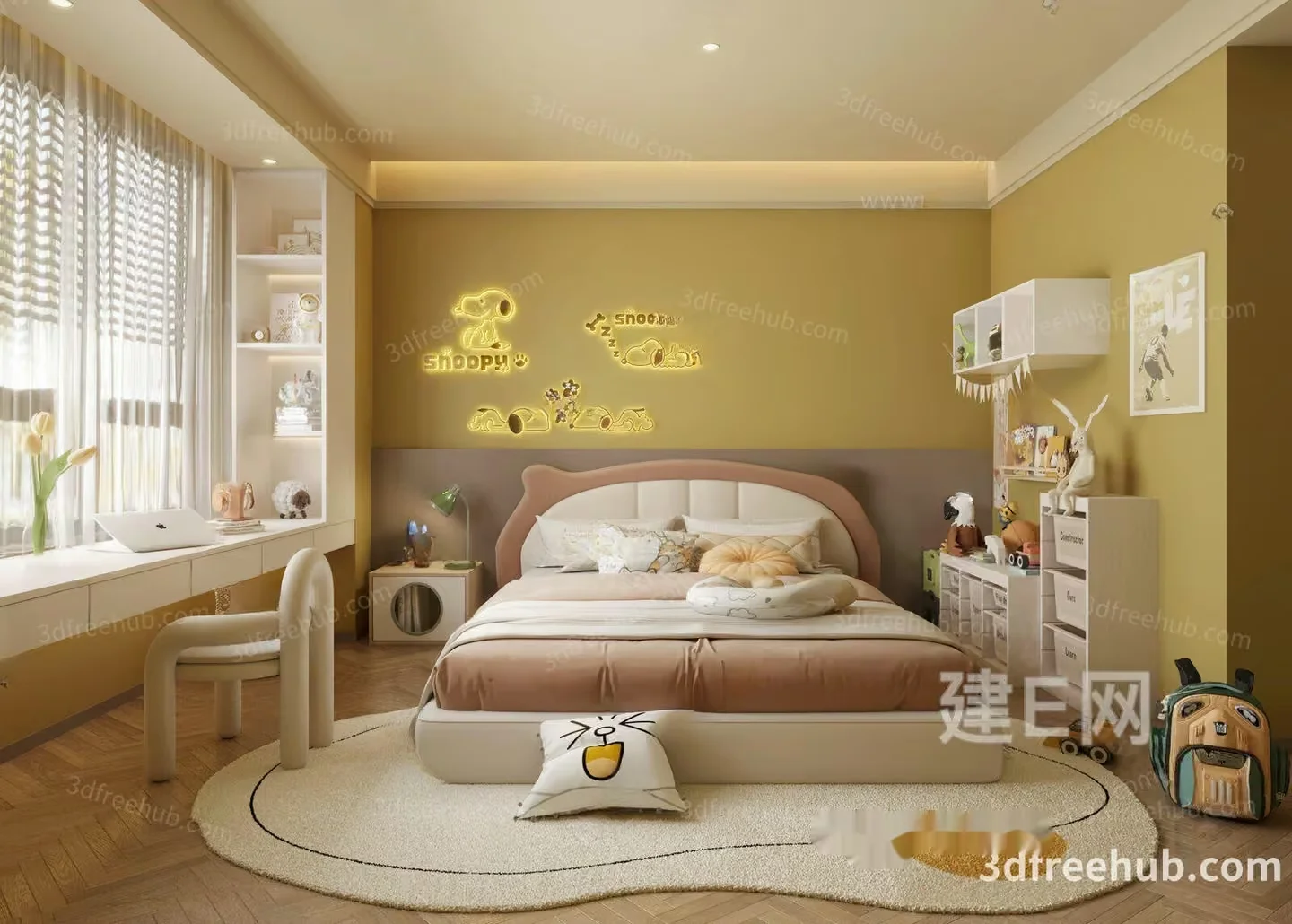 Cozy Bedroom 3D Model – 21967 – VRAY Render