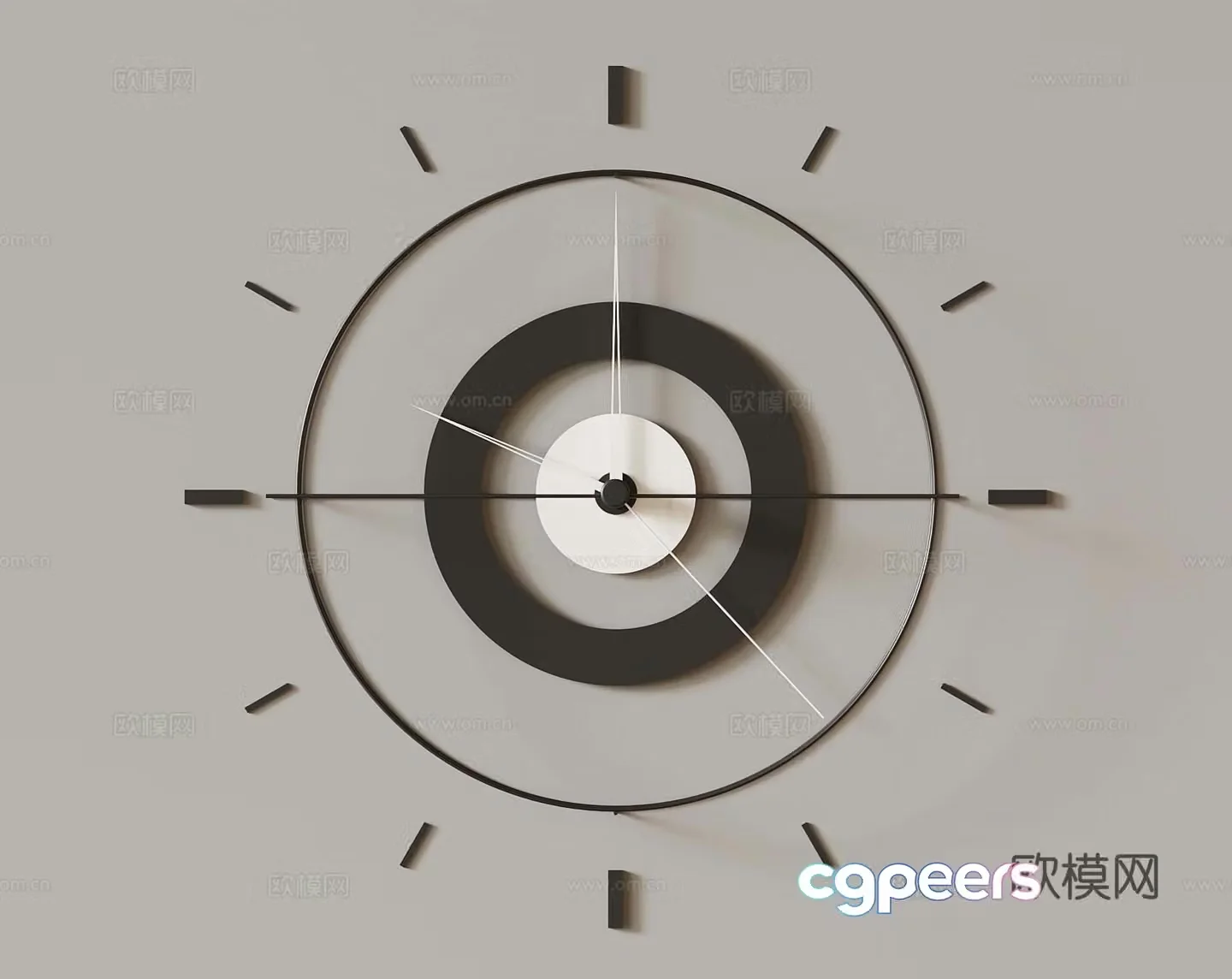 Modern wall clock Creative wall clock 3d model