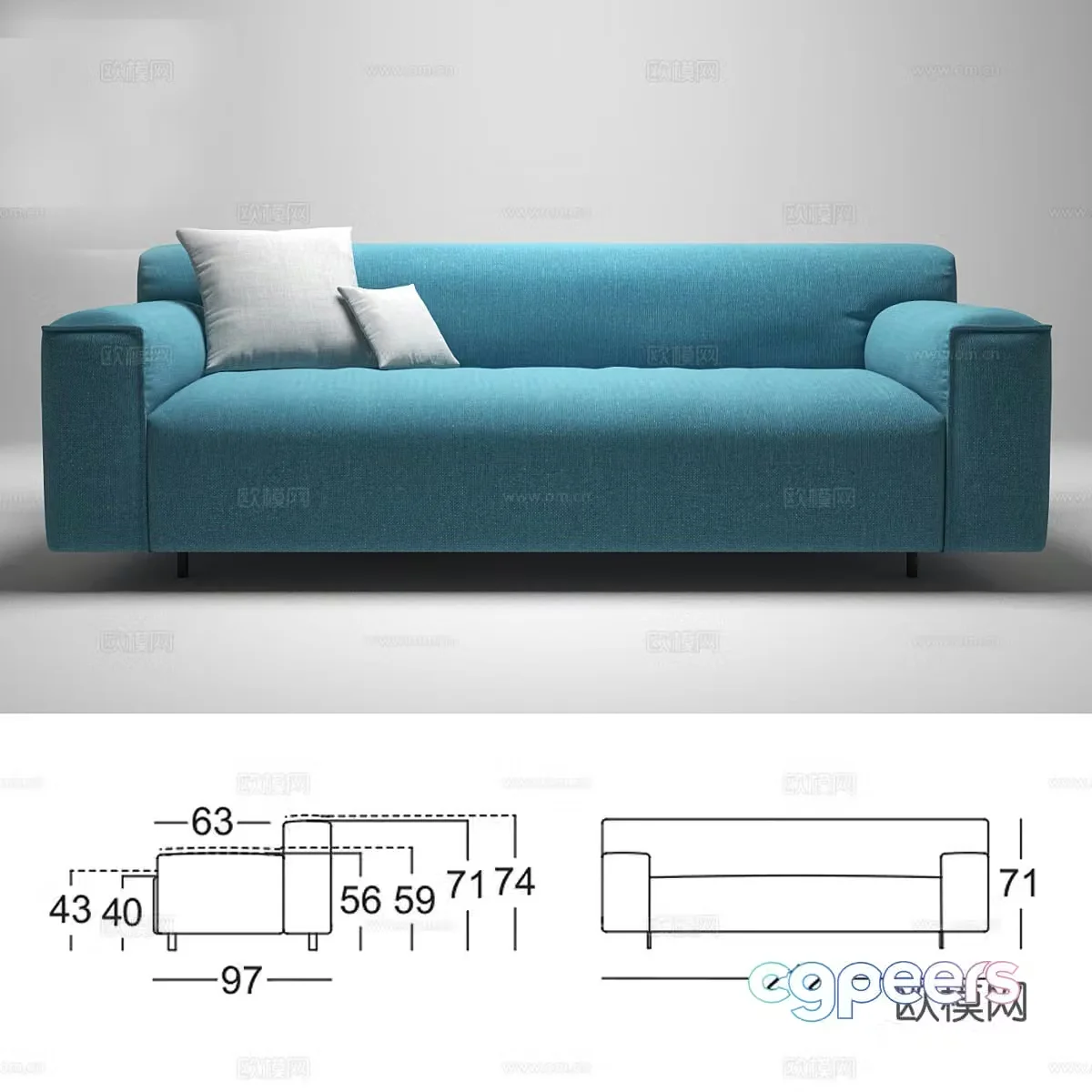 Rolf Benz Grata 3D Model