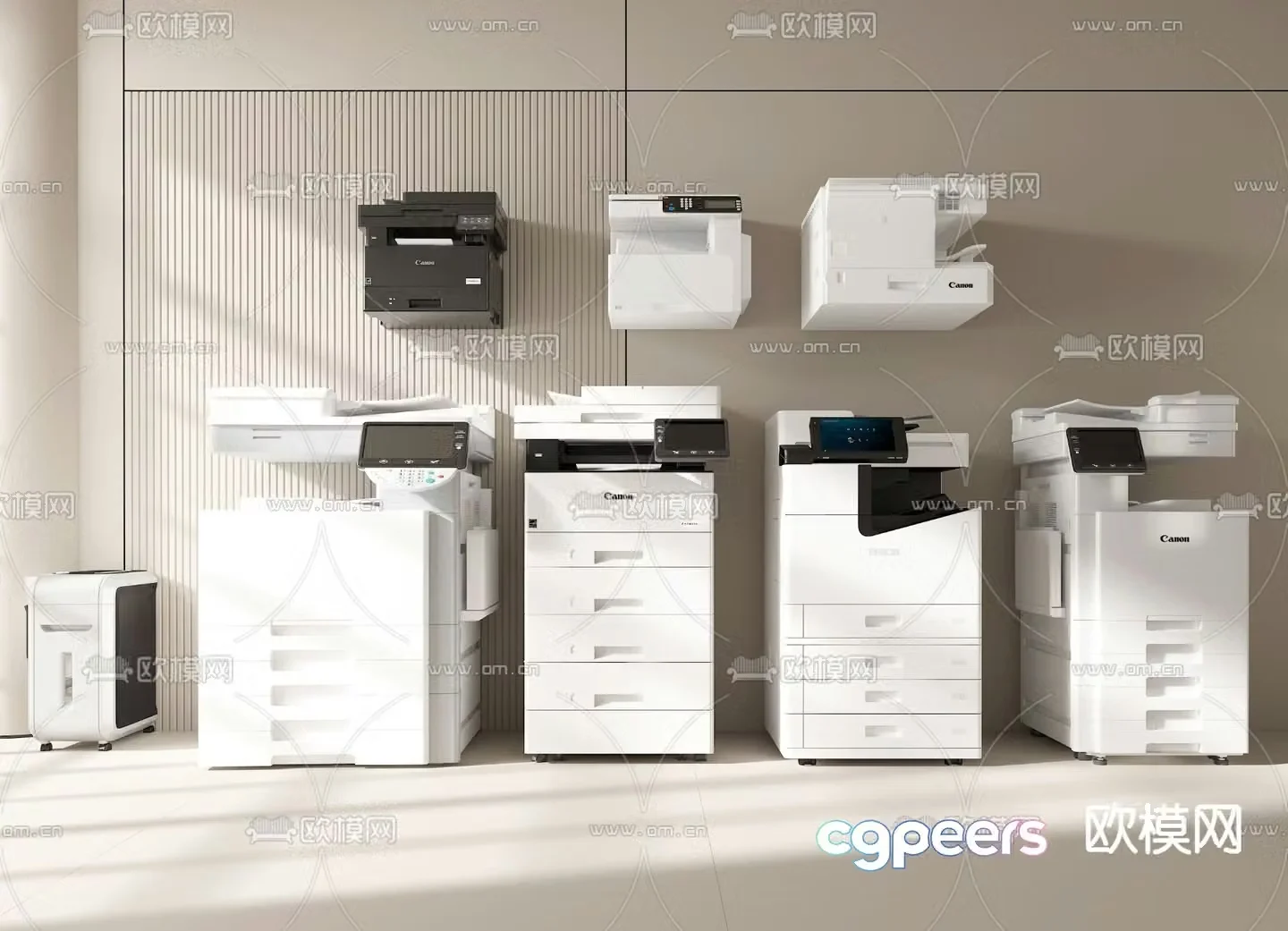 Printer Scanner Copier Shredder 3d model