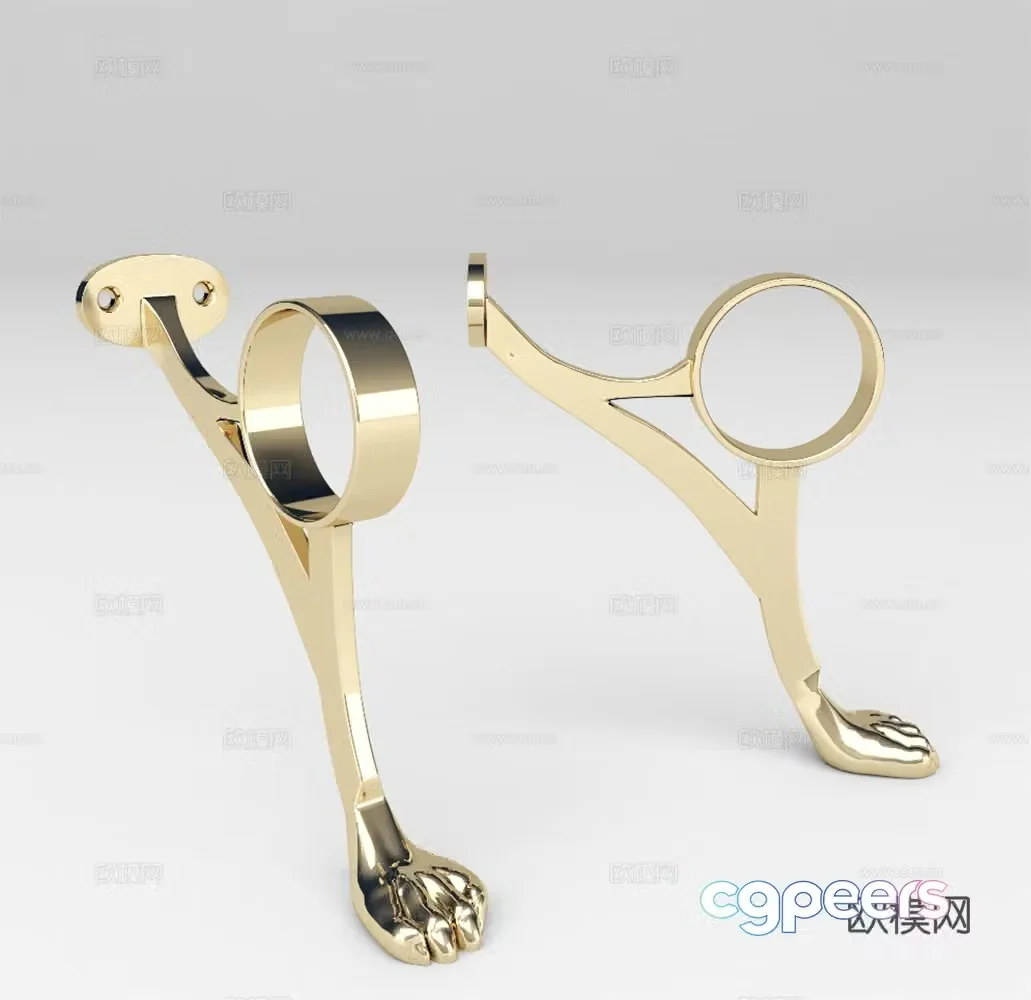 Modern door legs table legs leg guard 3d model