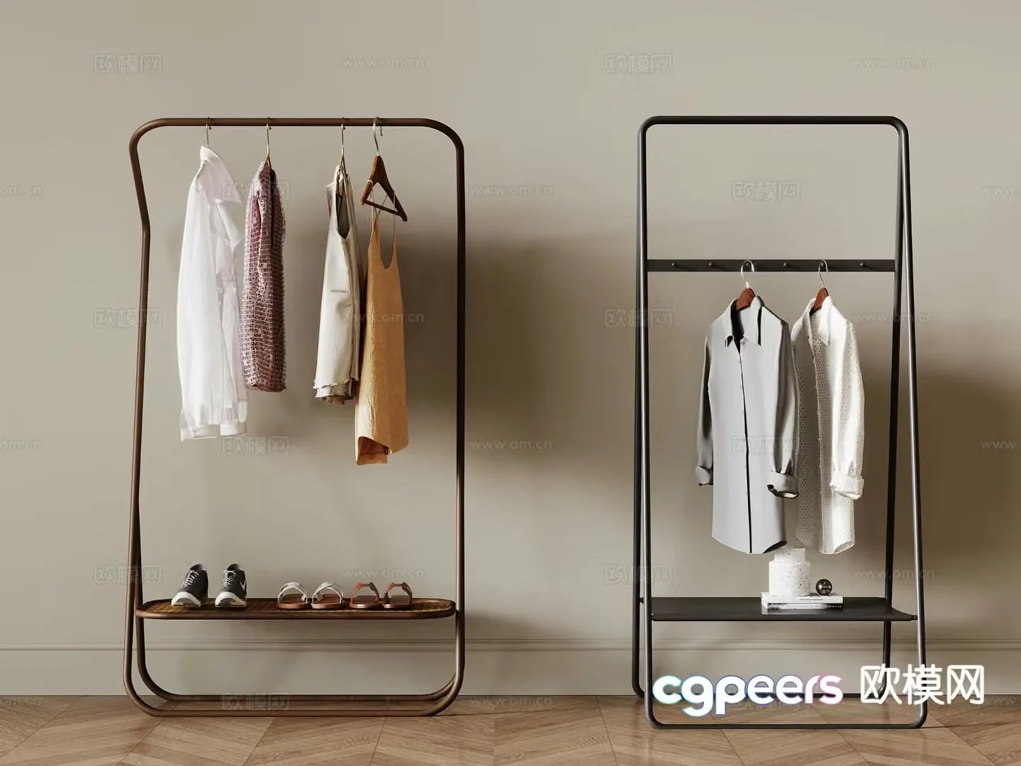 Clothes hanger Floor hanger 3D model