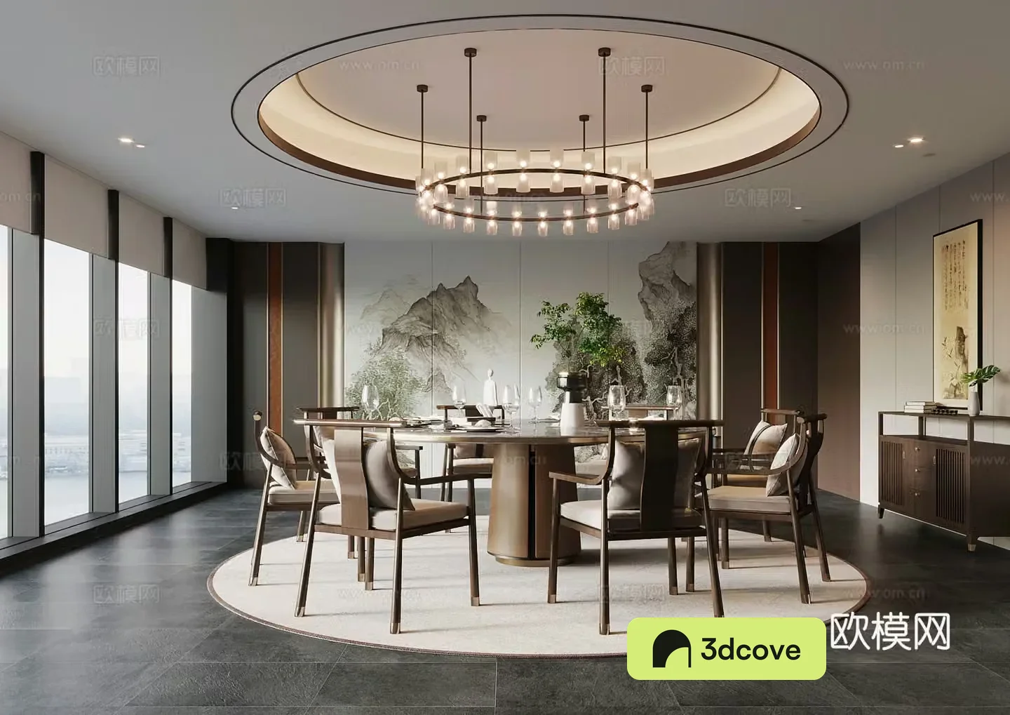 42 New Chinese Restaurant Dining Table and Chair Chandelier