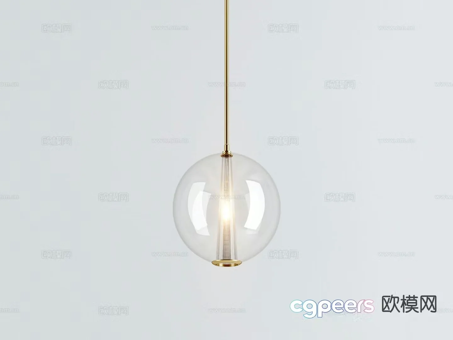 Bedside small chandelier glass small chandelier 3d model