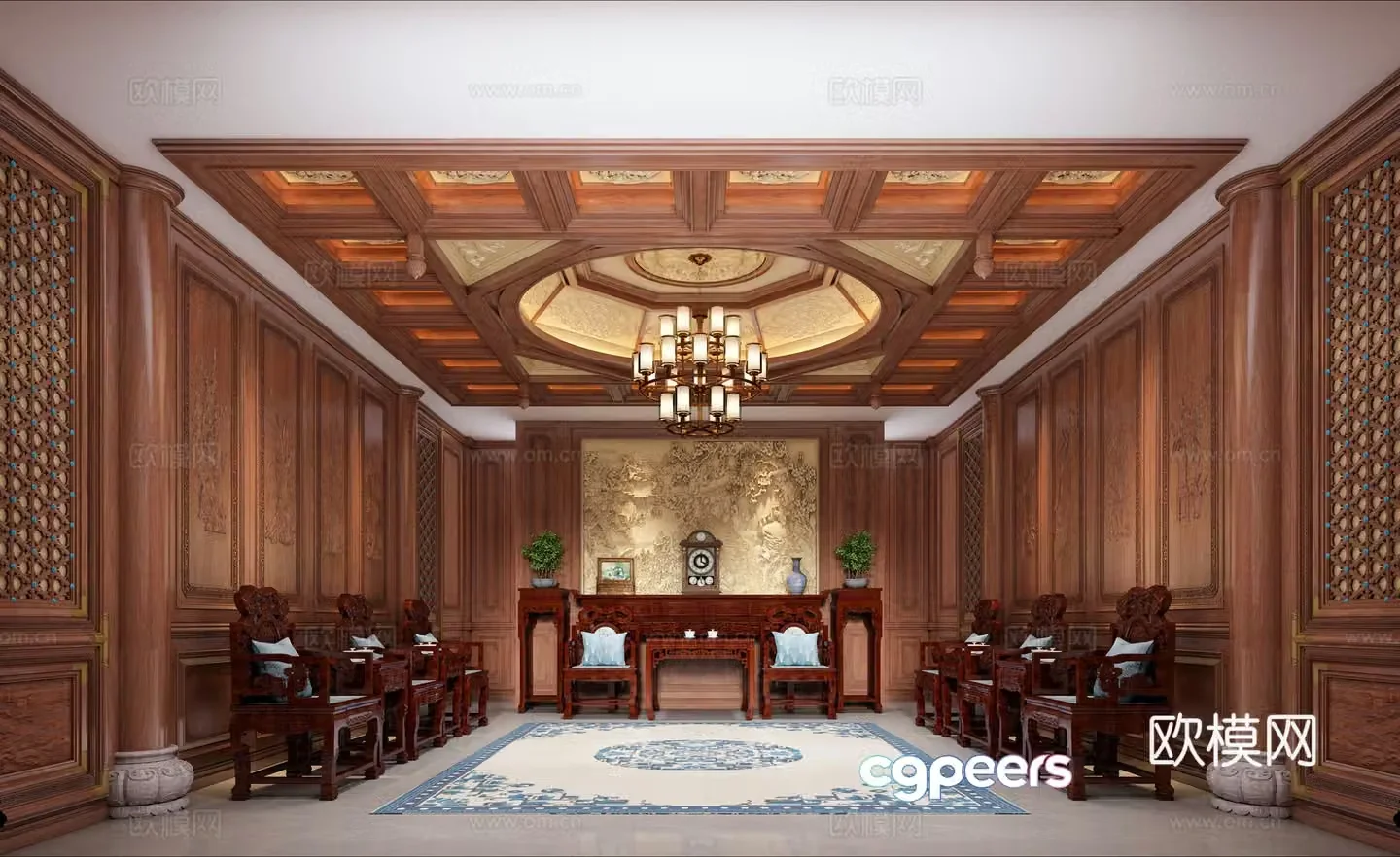 Classical Chinese style 3D model