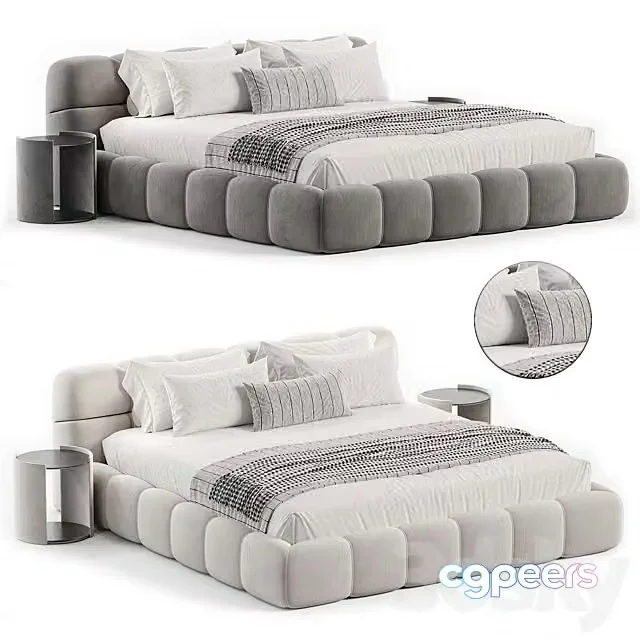 3ds Max Free – Tufty Bed By B&B Italia