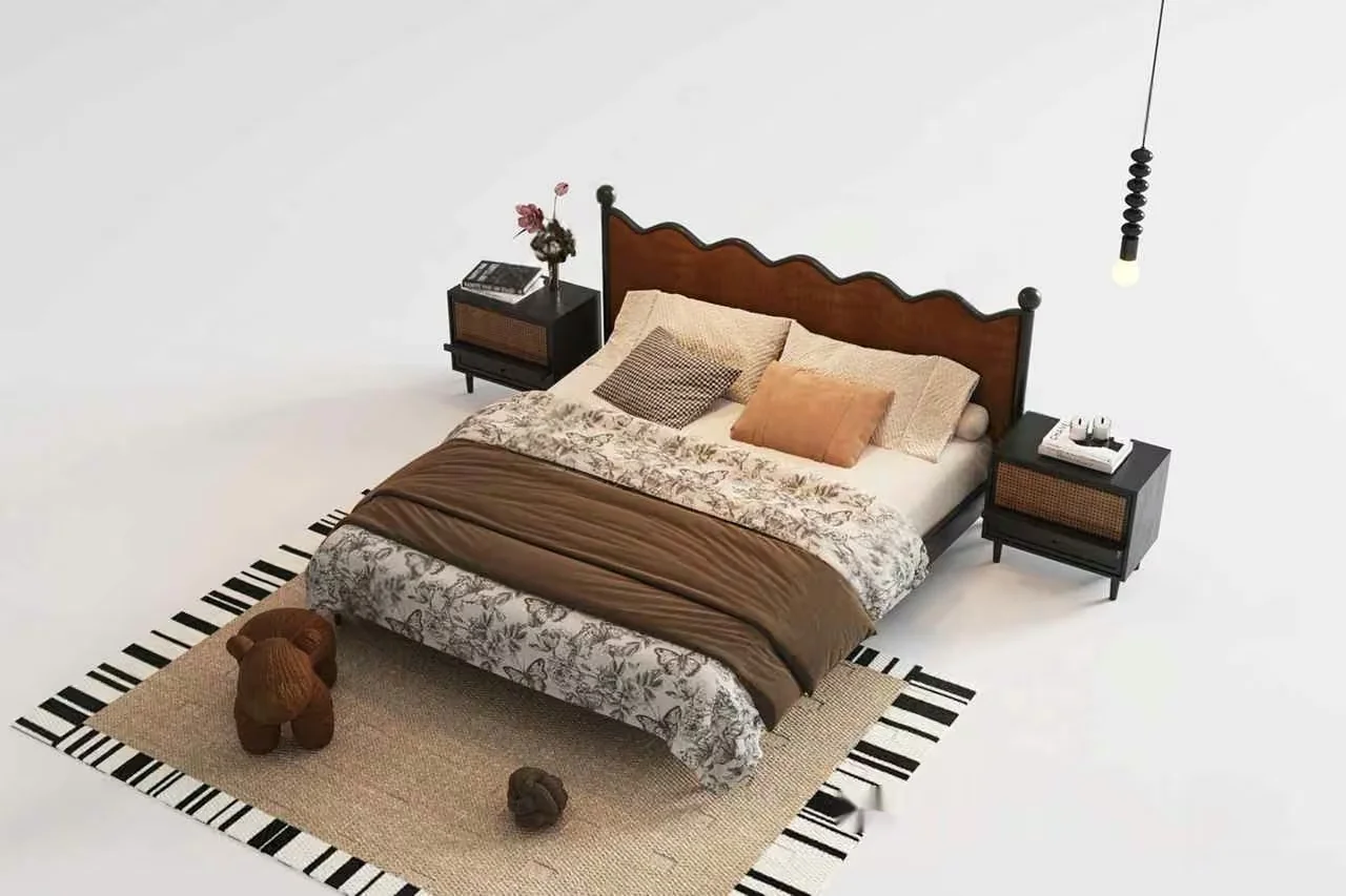 Cozy Bedroom 3D Model – 13718 – VRAY Render