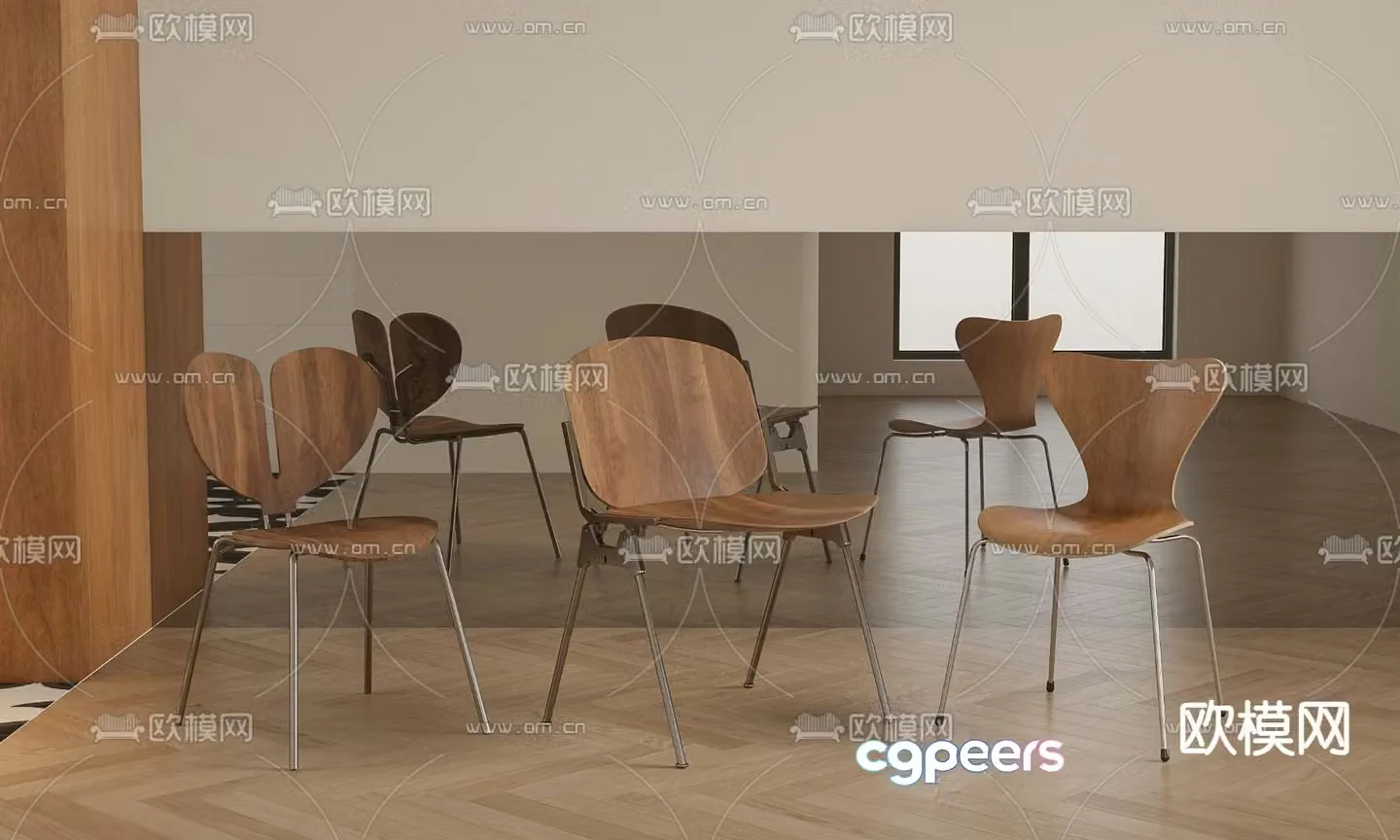 Medieval style leisure chair ant chair 3d model