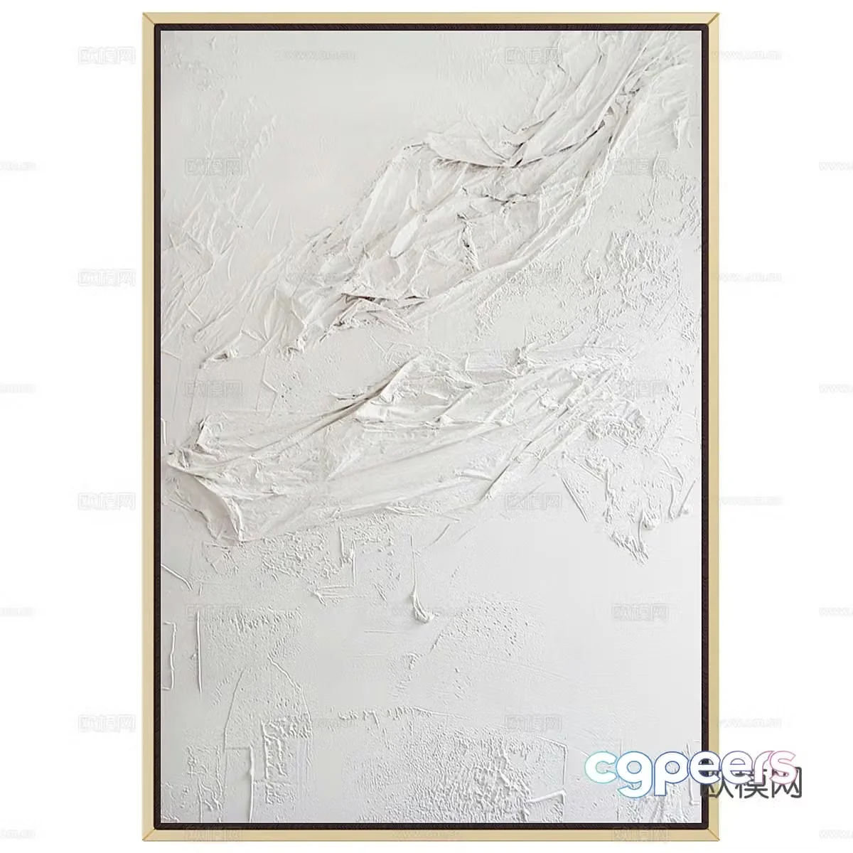 New Chinese style hanging painting 3D model