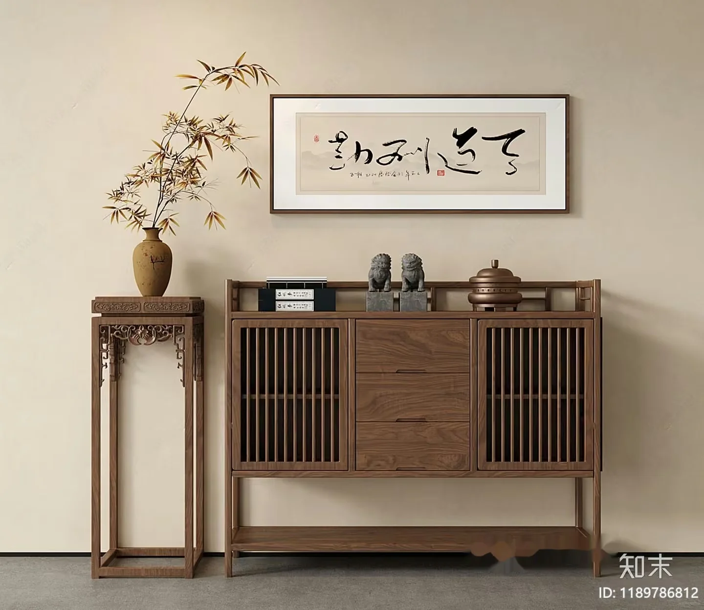A Wooden Cabinet 3D Model – 5351 – VRAY Render
