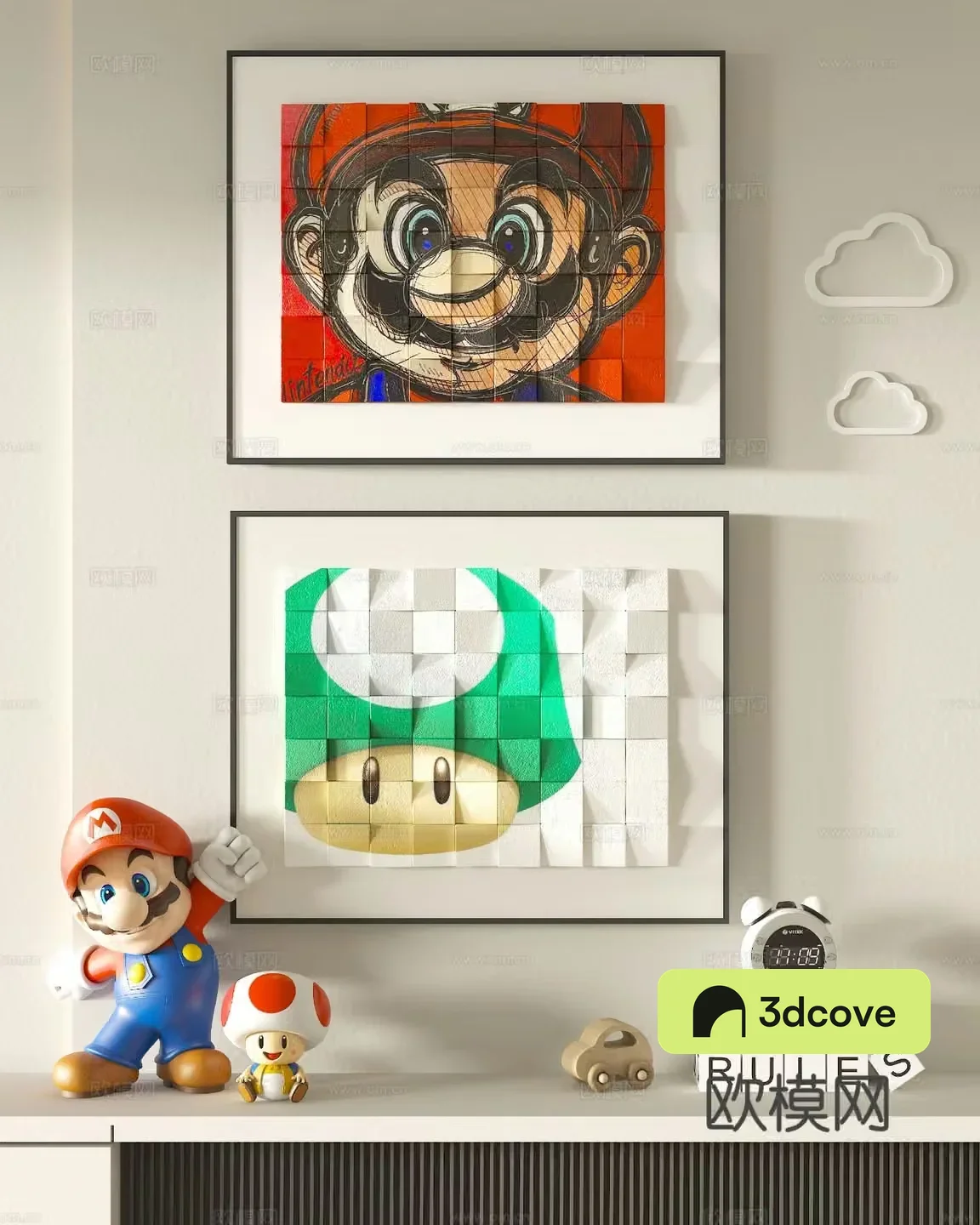 Cartoon decorative painting children’s painting hanging painting