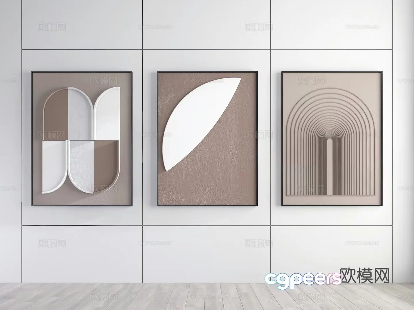 3D model of hanging painting