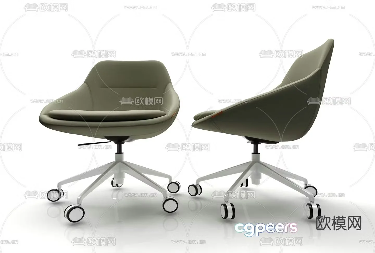 Office chair shift chair staff chair 3d model