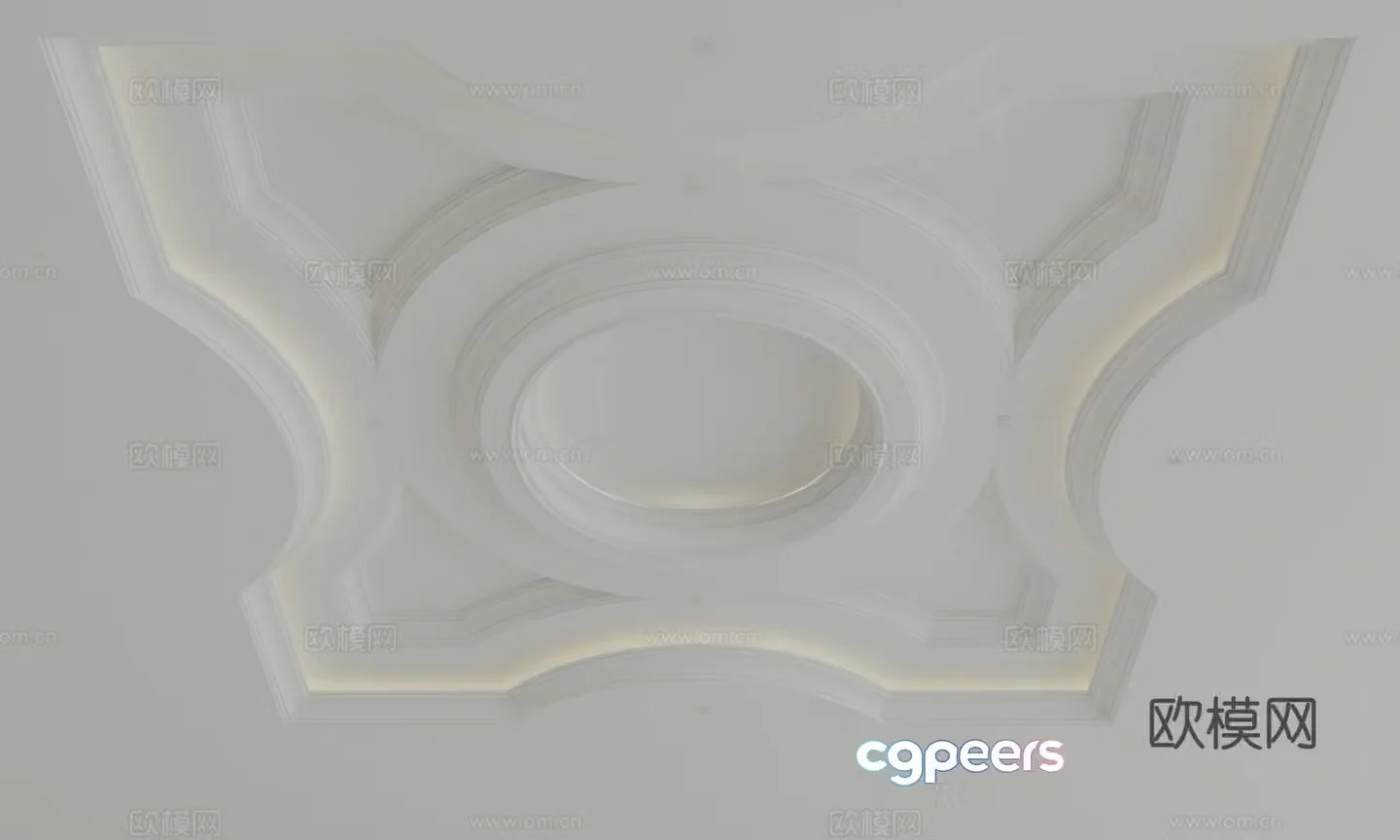 European style ceiling 3D model