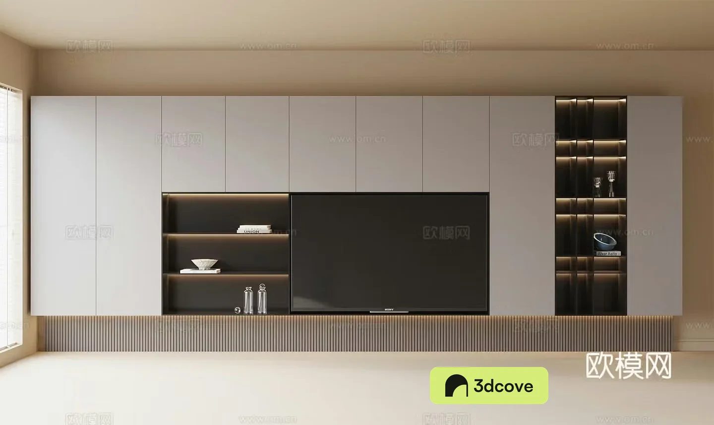 Modern TV Cabinet TV Background Wall TV Wall