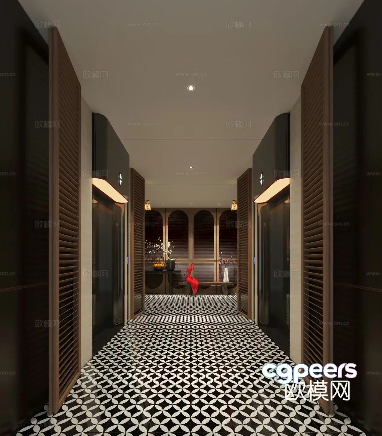 Modern hotel elevator hall Hotel elevator club elevator hall Club elevator hall Club elevator elevator elevator elevator elevator 3D model