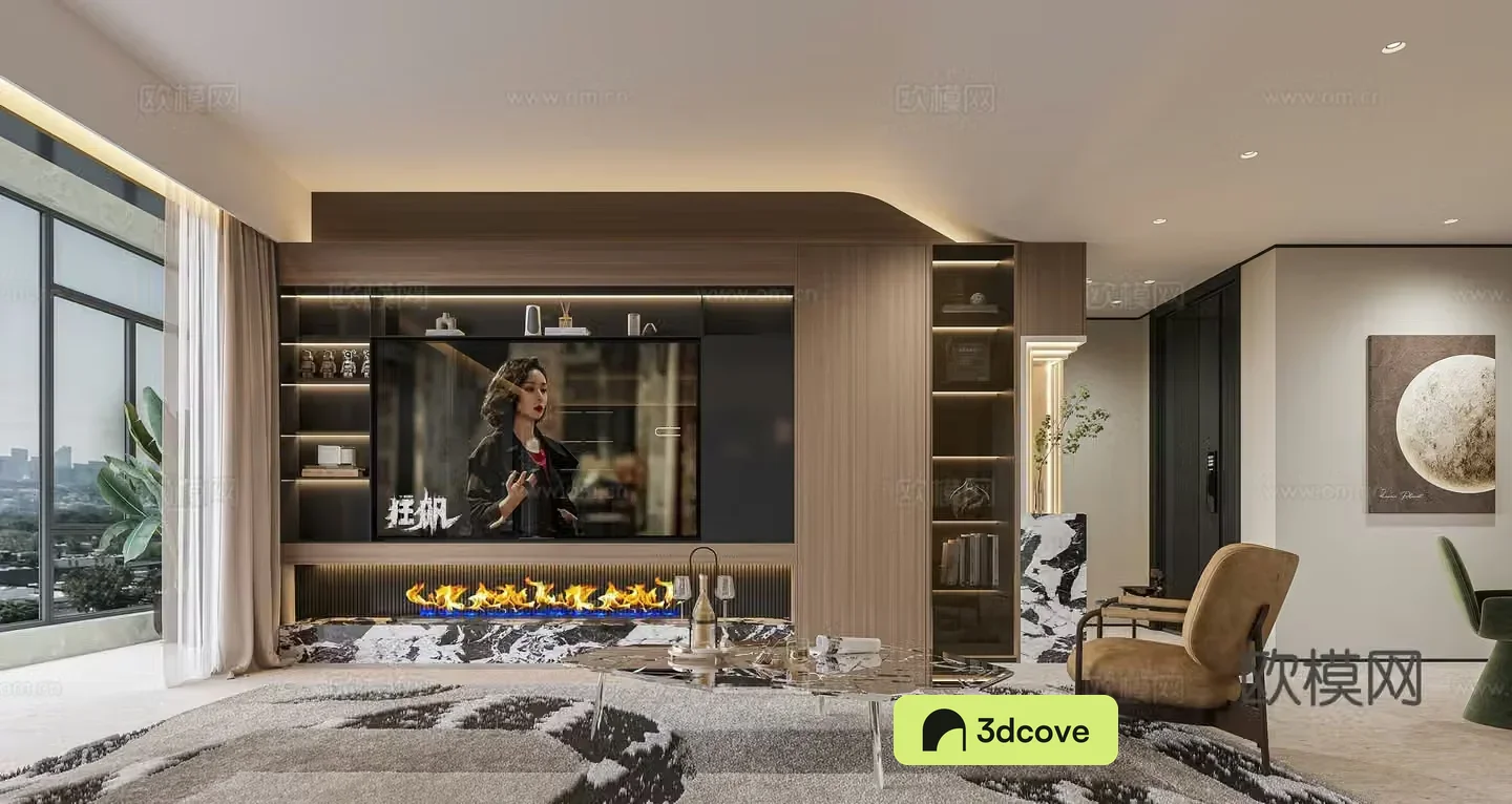 Modern TV wall