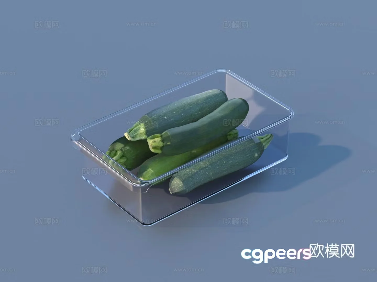 Cucumber lunch box lunch box lunch box lunch box lunch box box 3d model