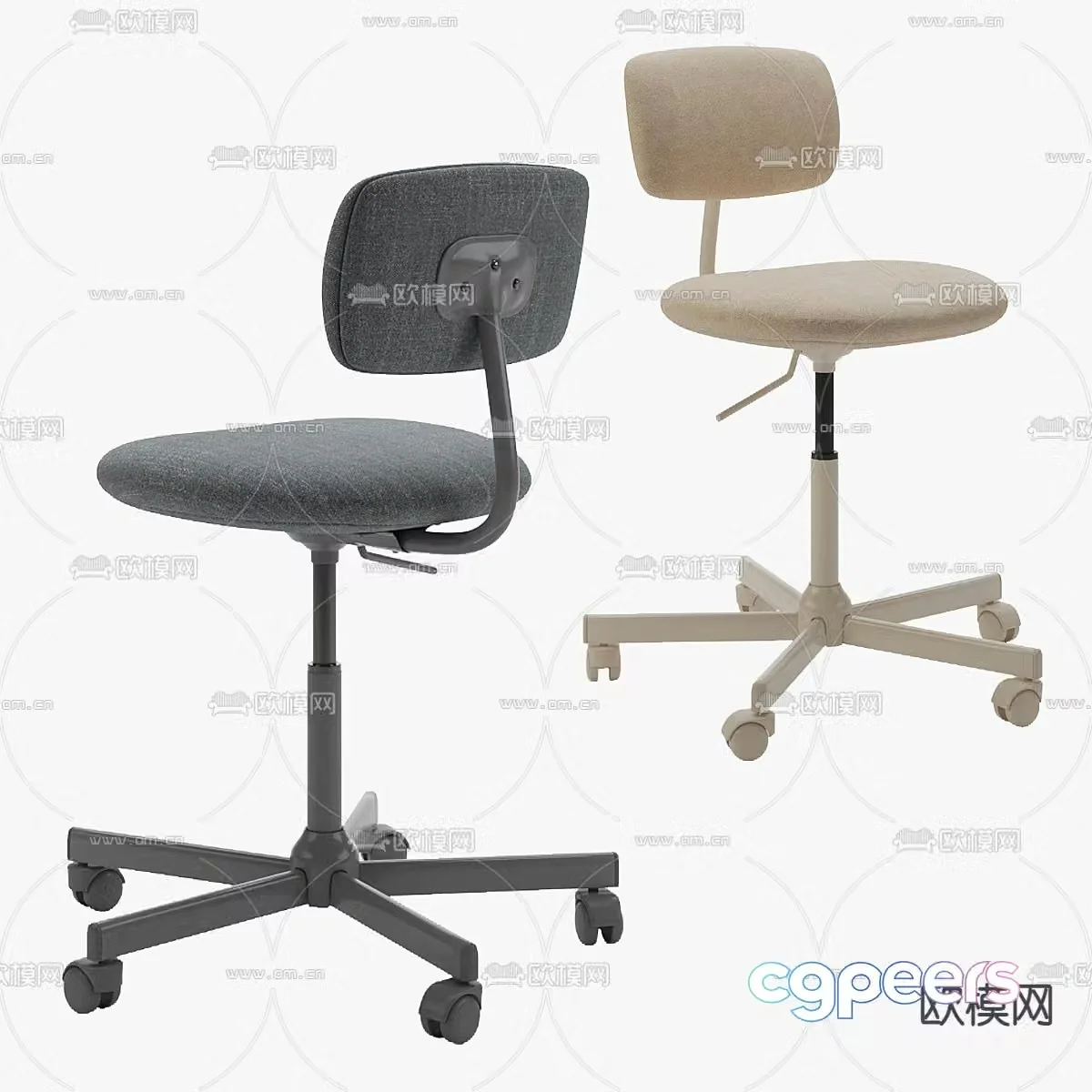 Office chair staff chair 3d model