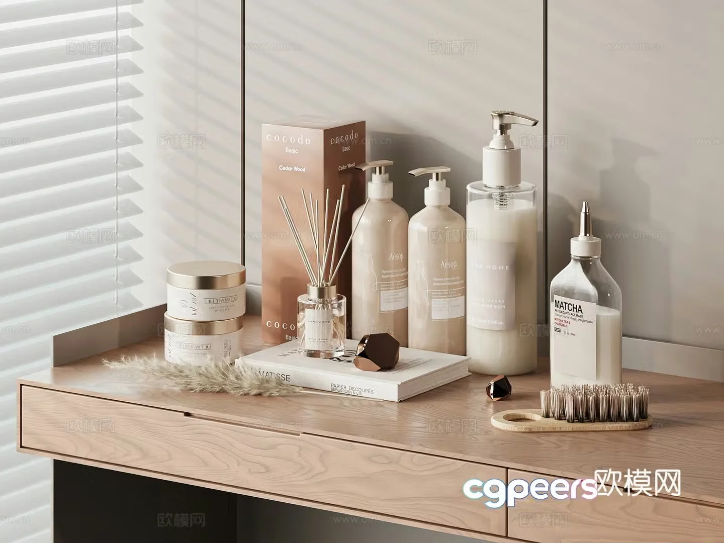 Modern detergent cosmetics 3d model