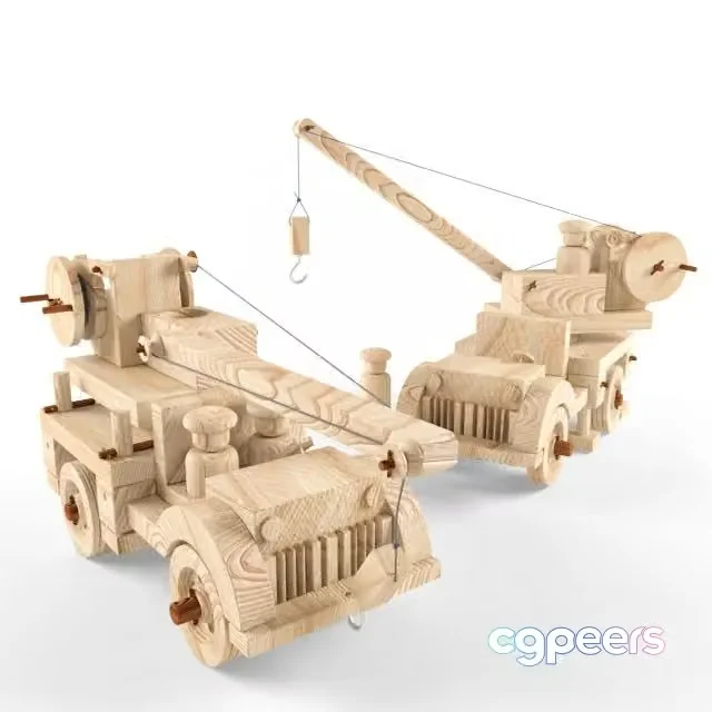 3ds Max Free – Wooden crane