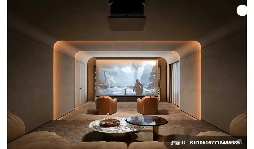 Modern Home Theater 3D Model – 17081 – VRAY Render