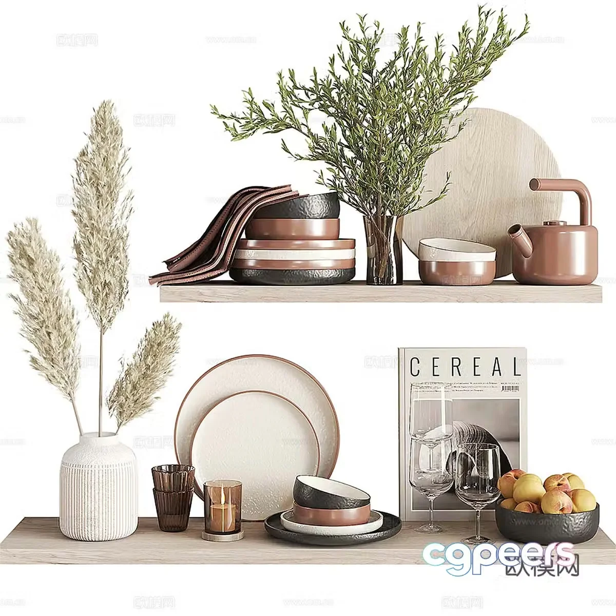 Kitchen supplies kitchen accessories 3d model