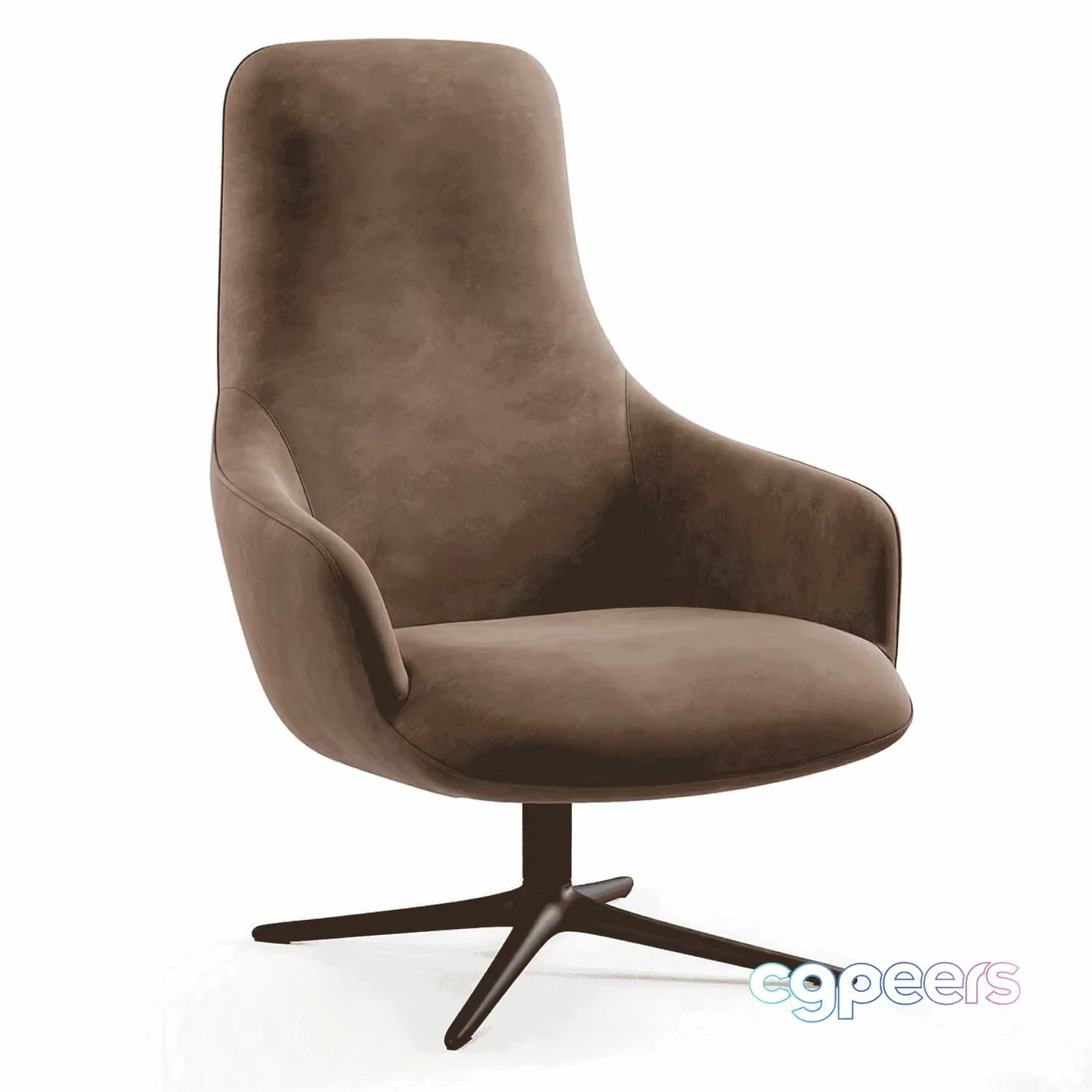 Brown Swivel Chair 3D Model – 15632 – VRAY Render