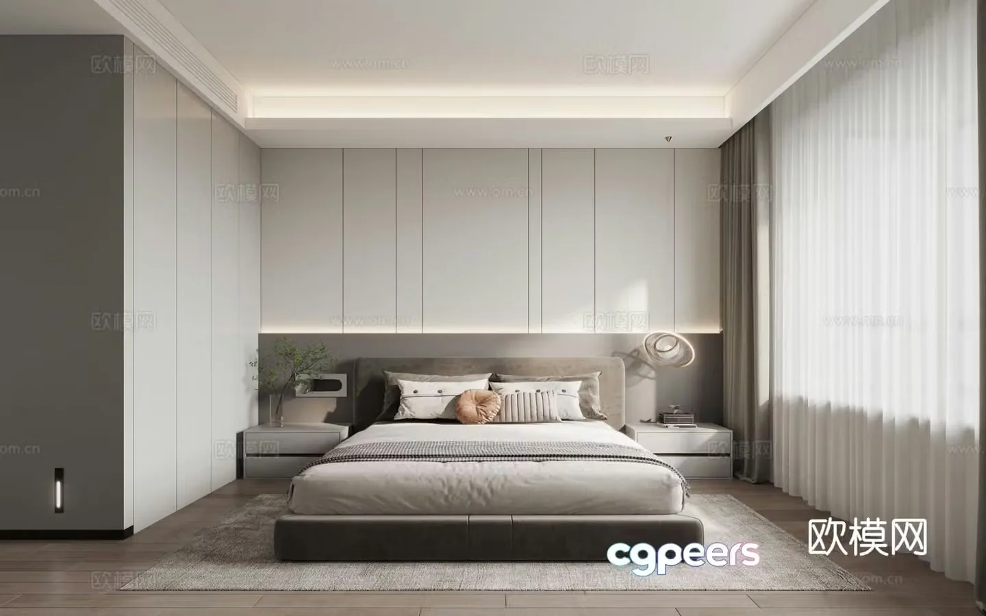 Modern bedroom Master bedroom Master room 3d model