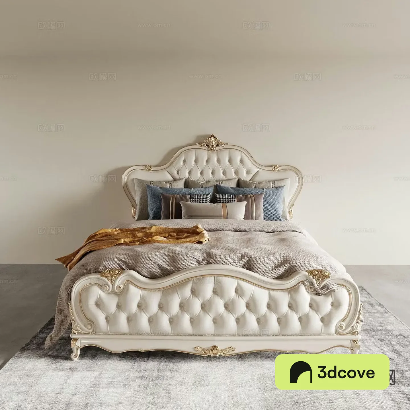 European double bed