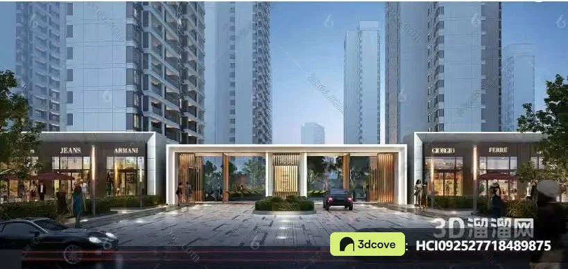 A Modern Cityscape With A Focus On A Sleek And Contemporary