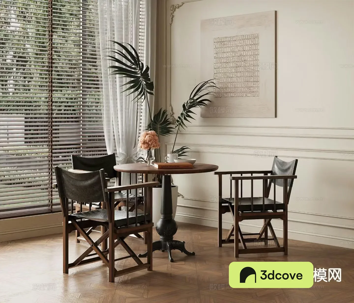 Medieval style dining table and chairs