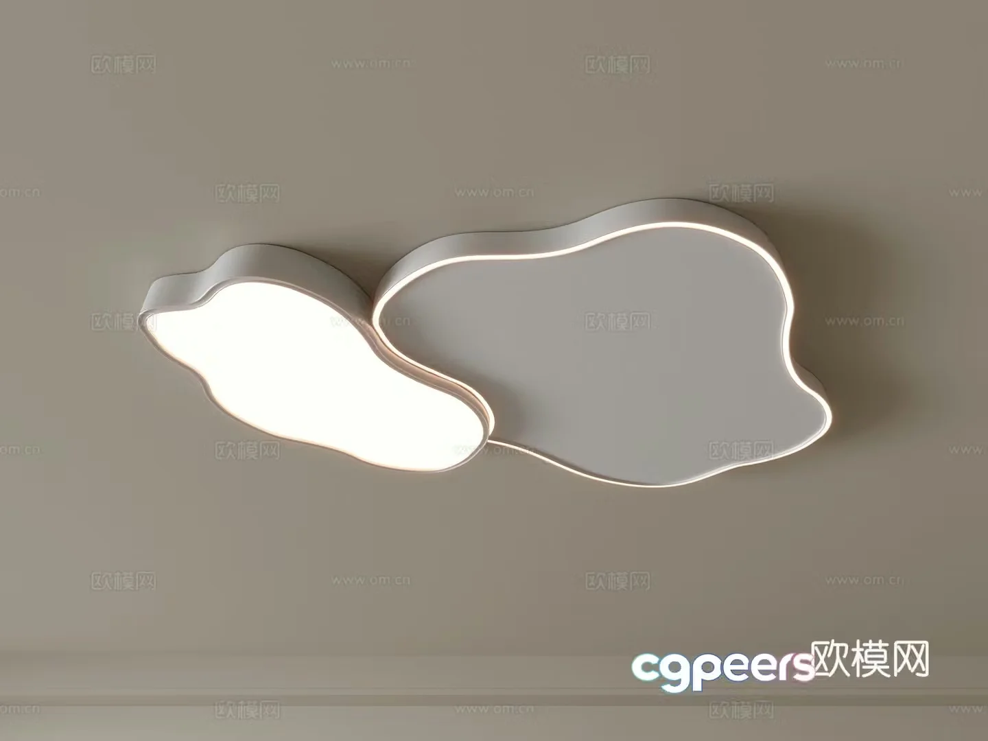 Modern ceiling lamp Geometric ceiling lamp Bedroom lamp Artistic shaped lamp Fashion living room lamp 3D model