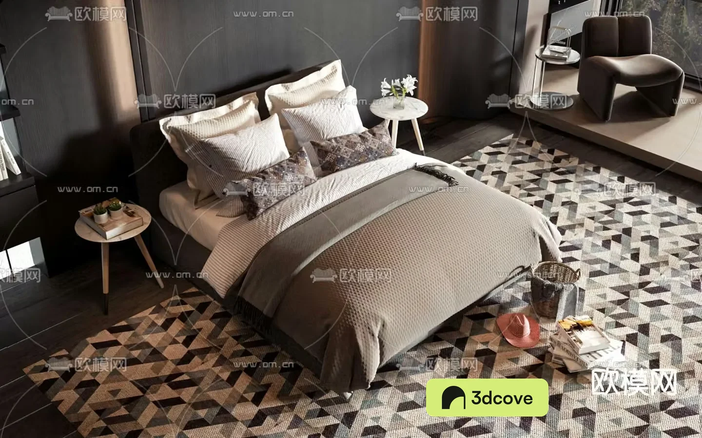 Commercial bed double bed