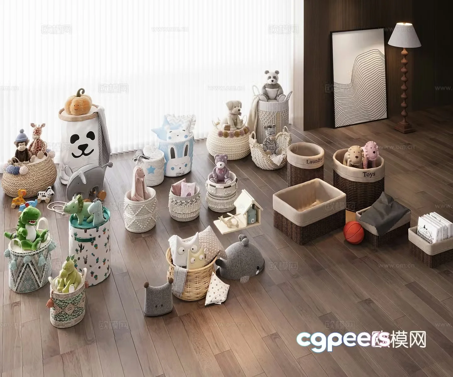 Children’s storage bag 3d model