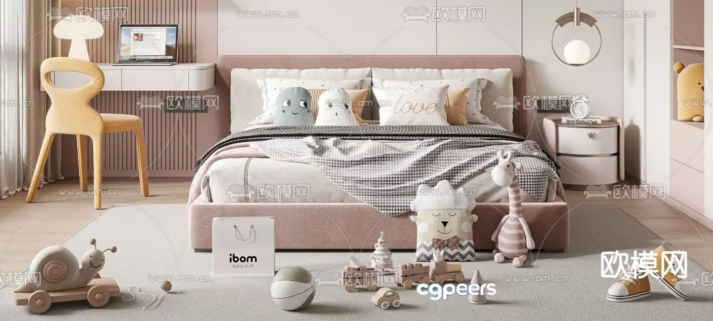 Children’s bed 3d model