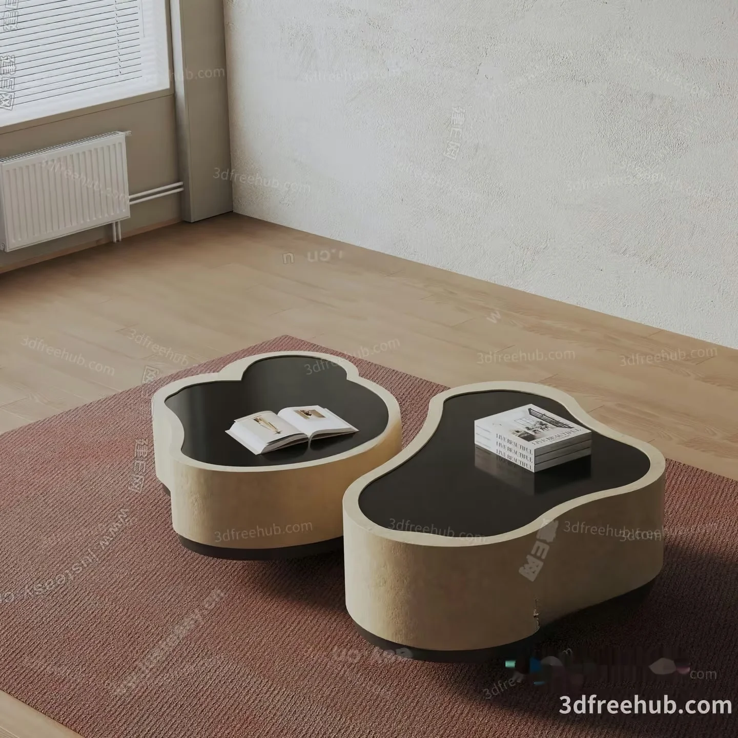 Modern Living Room 3D Model – 4732 – VRAY Render