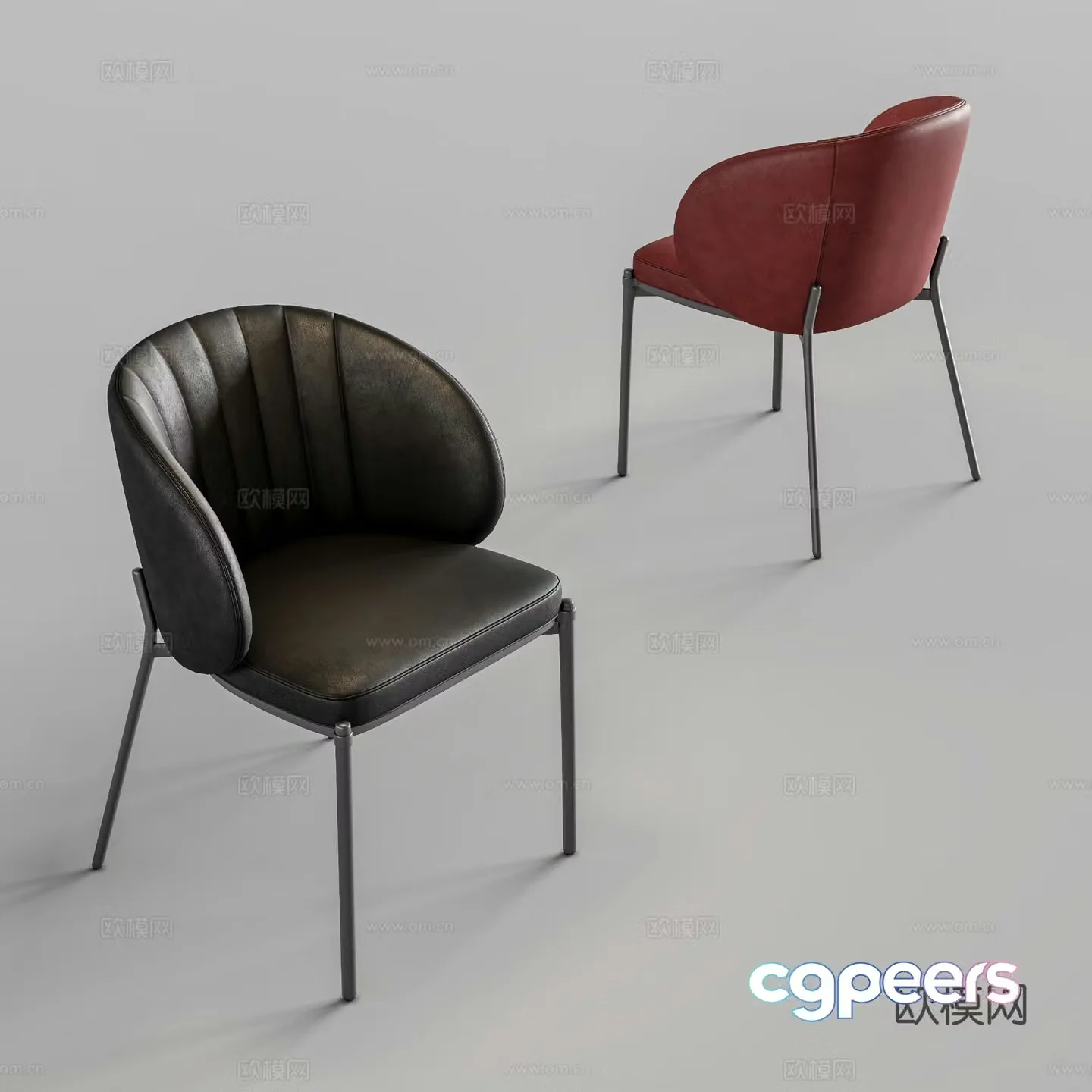 Modern chair single chair 3d model