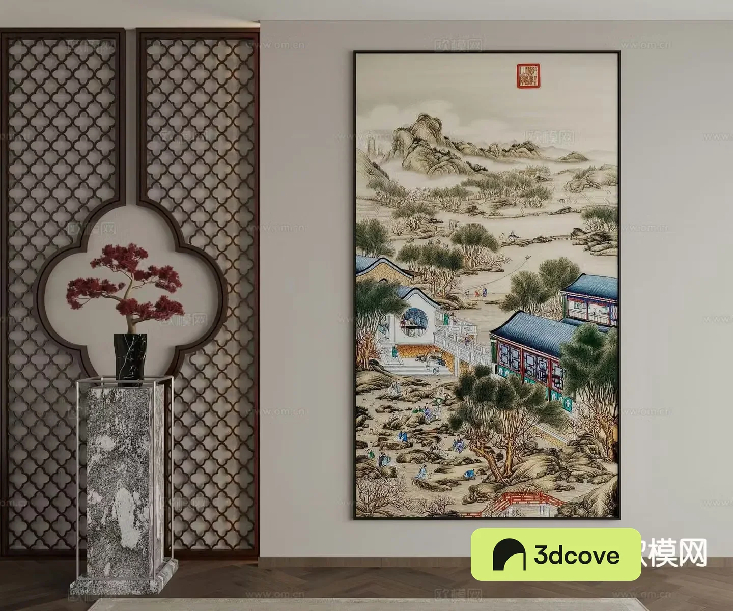 New Chinese style decorative painting architectural painting hanging painting