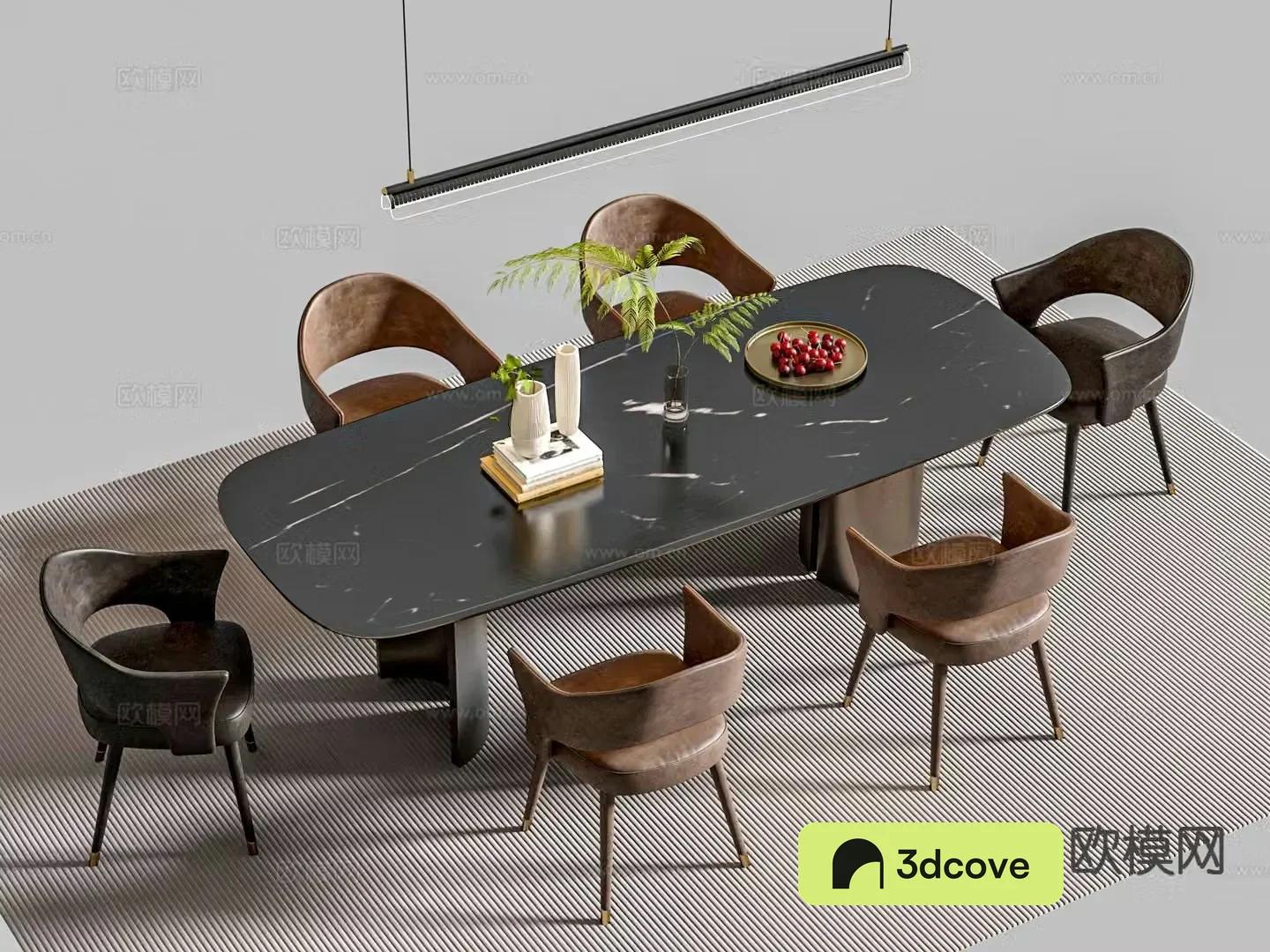 Italian dining table and chairs