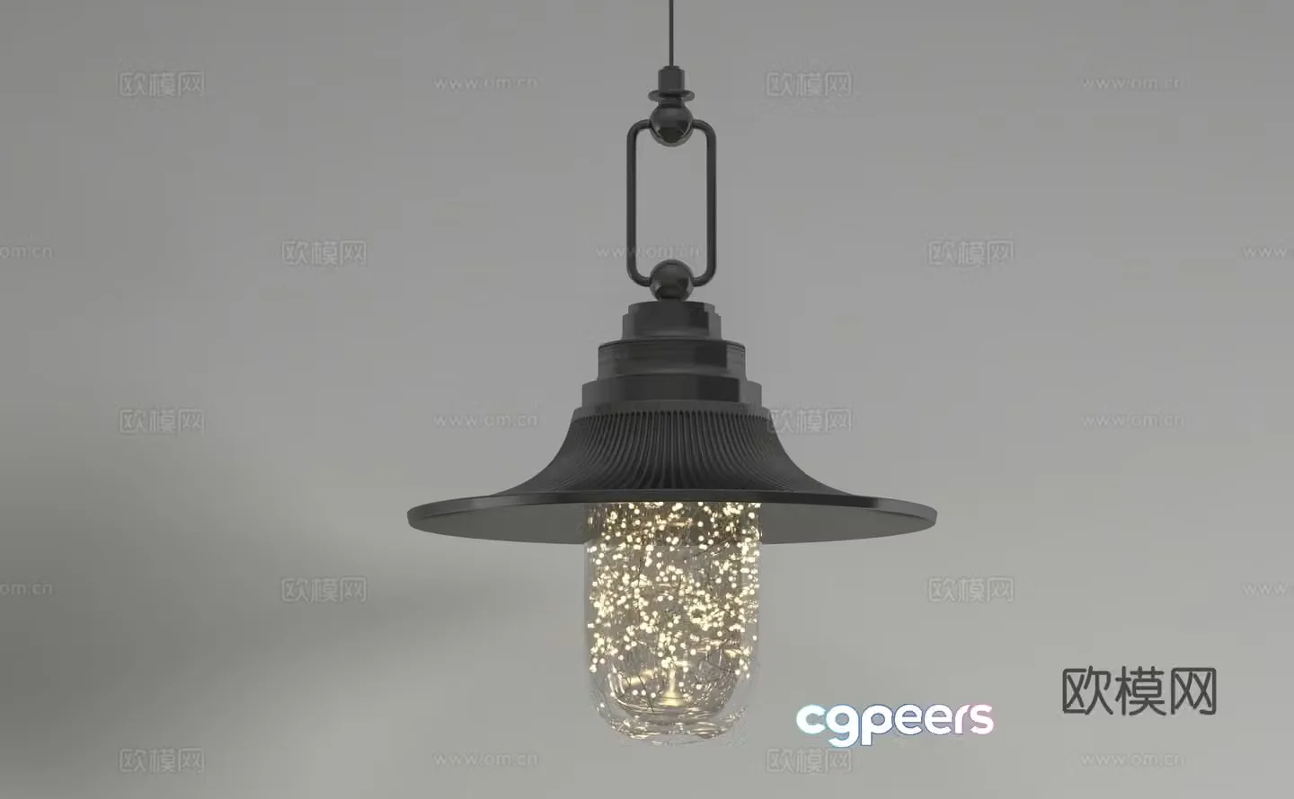 Modern chandelier 3d model