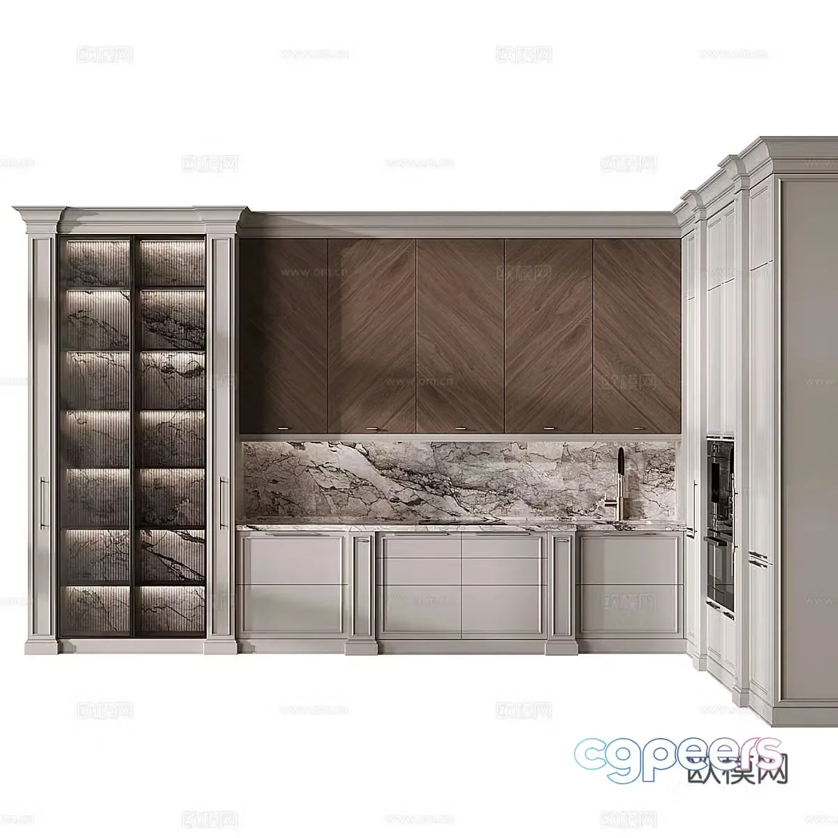 Neoclassical cabinet 3d model