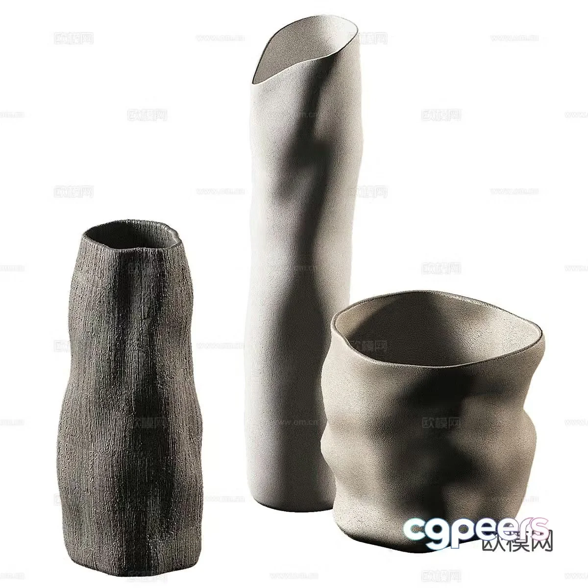 wabi-sabi pottery pottery pottery bottle 3d model