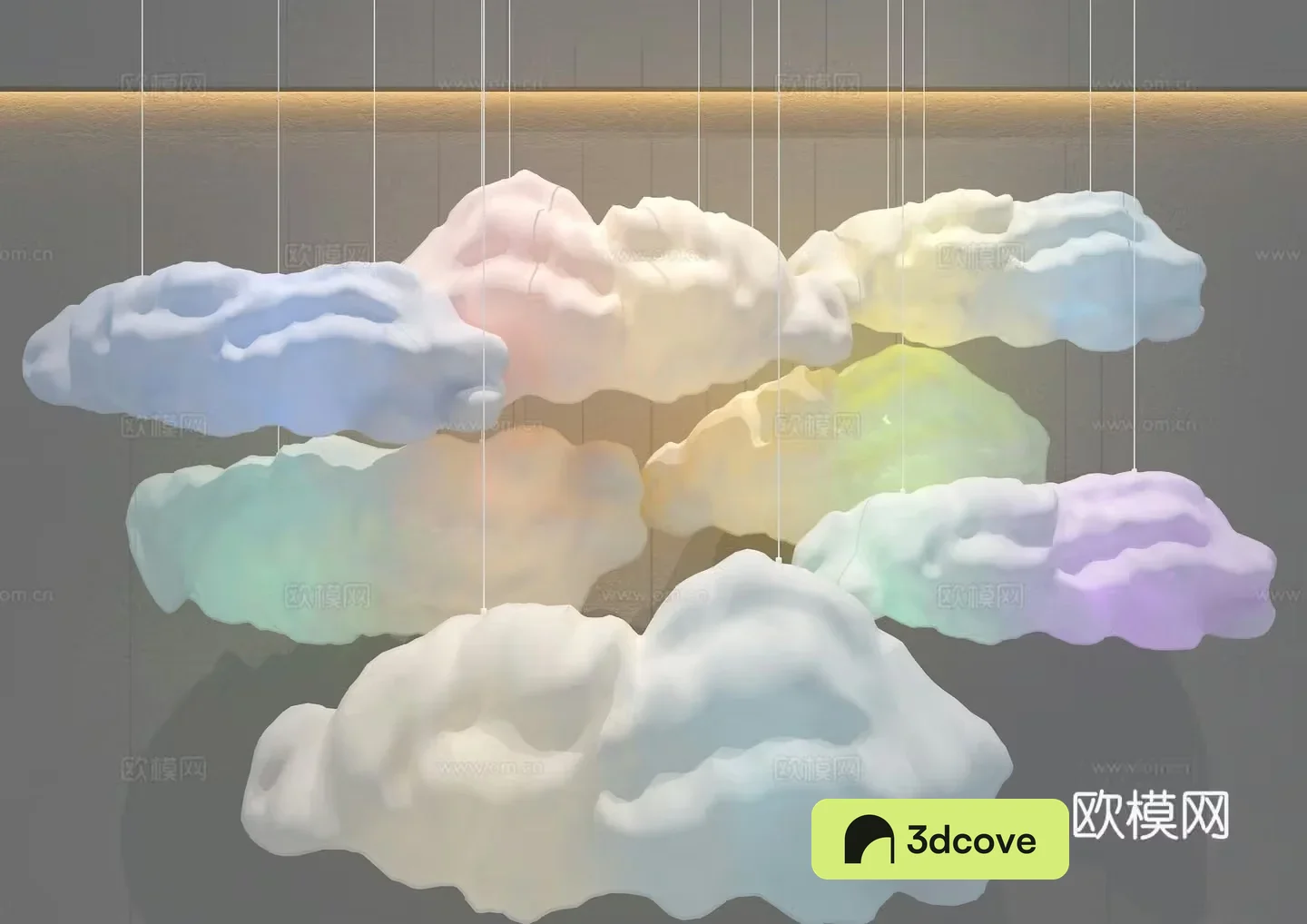 Cloud chandelier decorative lamp