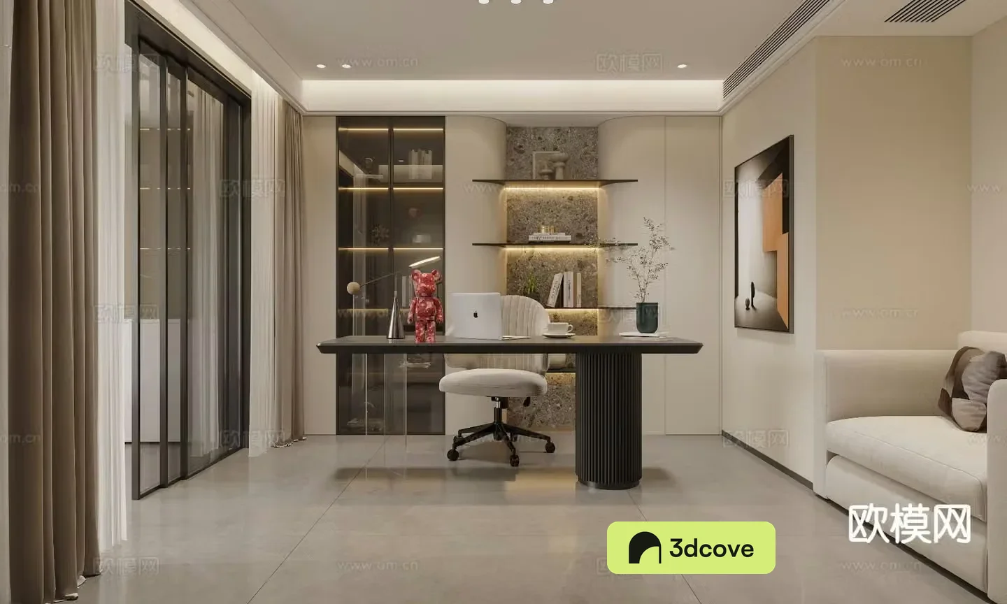 Modern study room