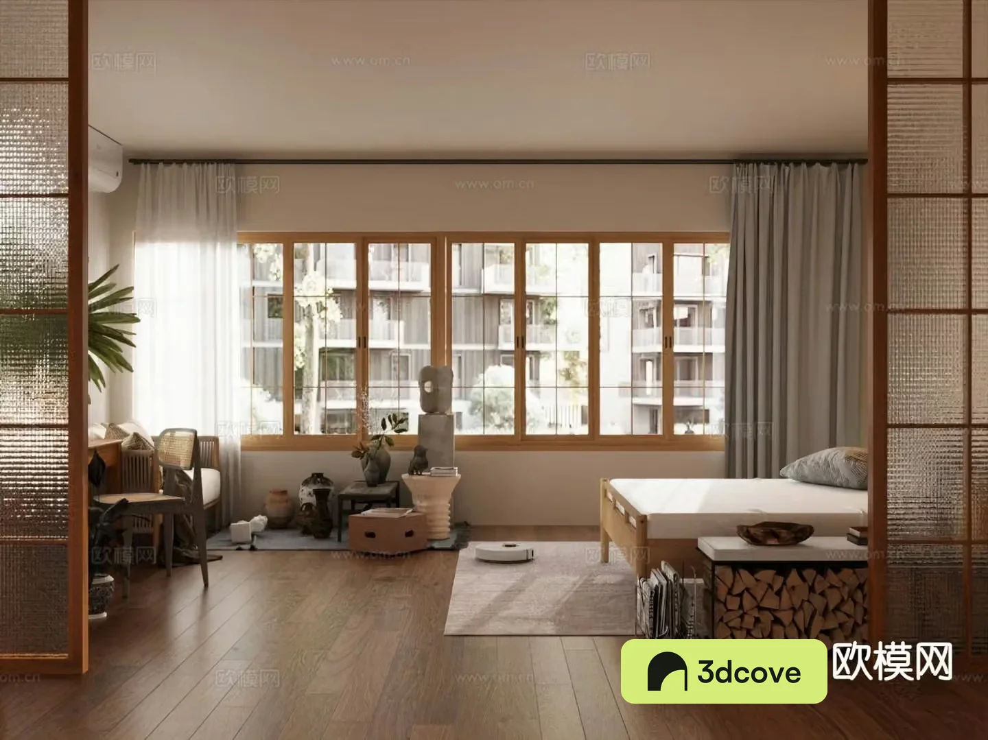 Log style bedroom master bedroom