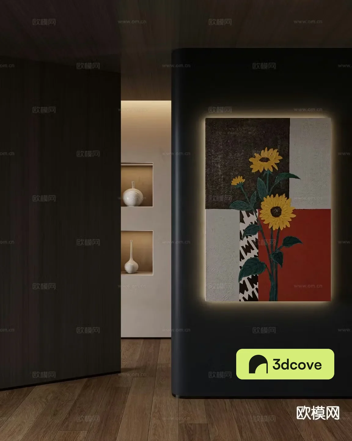 Medieval style decorative painting art painting flower hanging painting