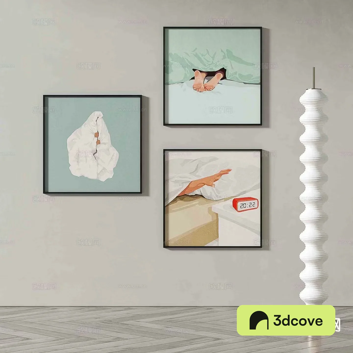 Modern art painting cartoon painting decorative painting